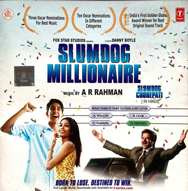 A.R. Rahman : Slumdog Millionaire (Music From The Motion Picture) (CD, Album, RE)