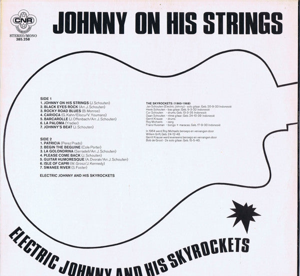 Electric Johnny And His Skyrockets : Johnny On His Strings (LP, Album, Mono)