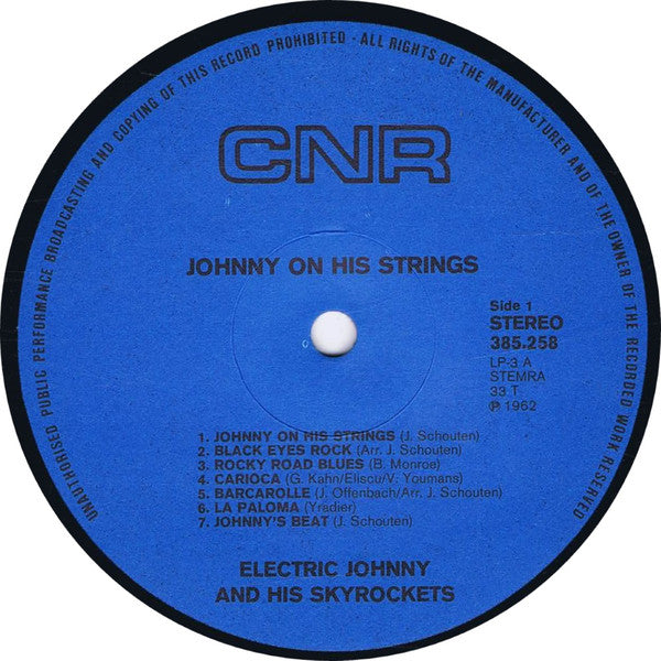 Electric Johnny And His Skyrockets : Johnny On His Strings (LP, Album, Mono)