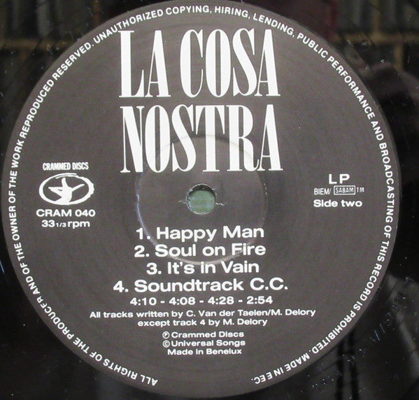 La Cosa Nostra : La Cosa Nostra (LP, Album)