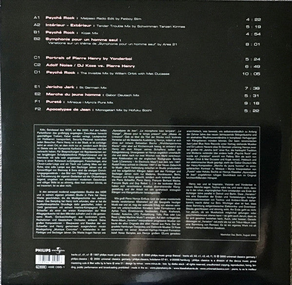 Pierre Henry : Variation (3x12", Comp)