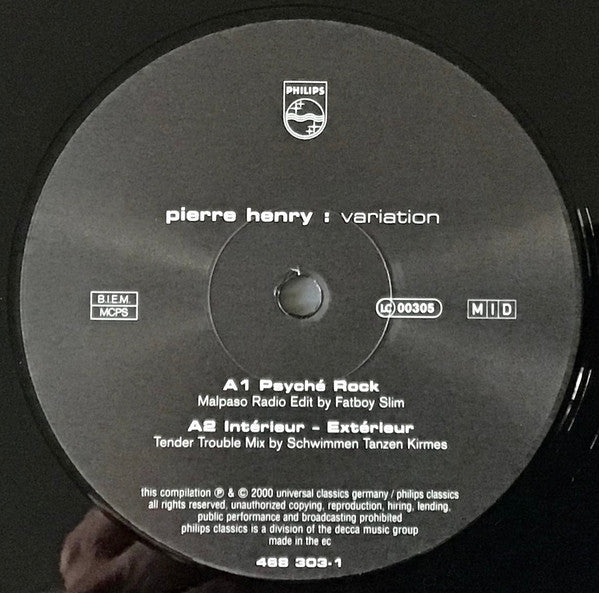 Pierre Henry : Variation (3x12", Comp)