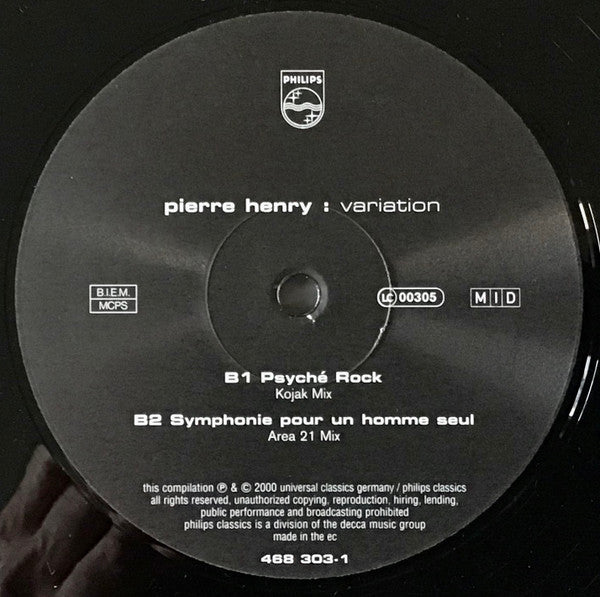 Pierre Henry : Variation (3x12", Comp)