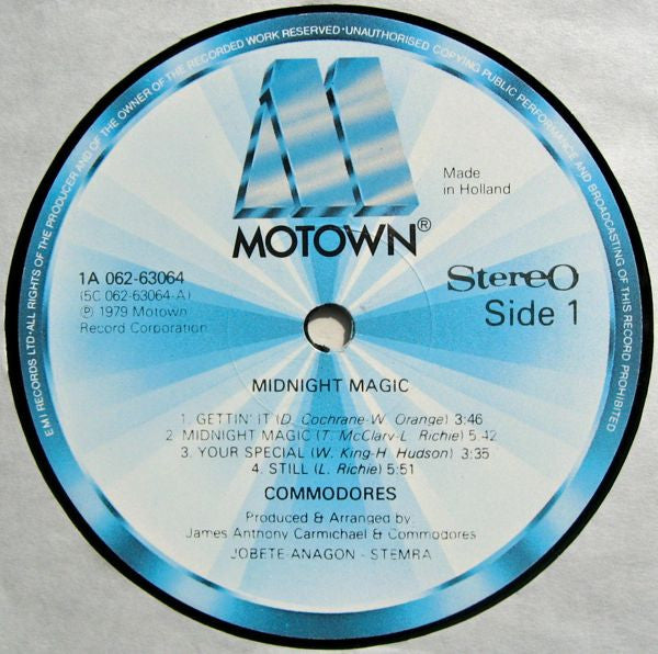 Commodores : Midnight Magic (LP, Album)