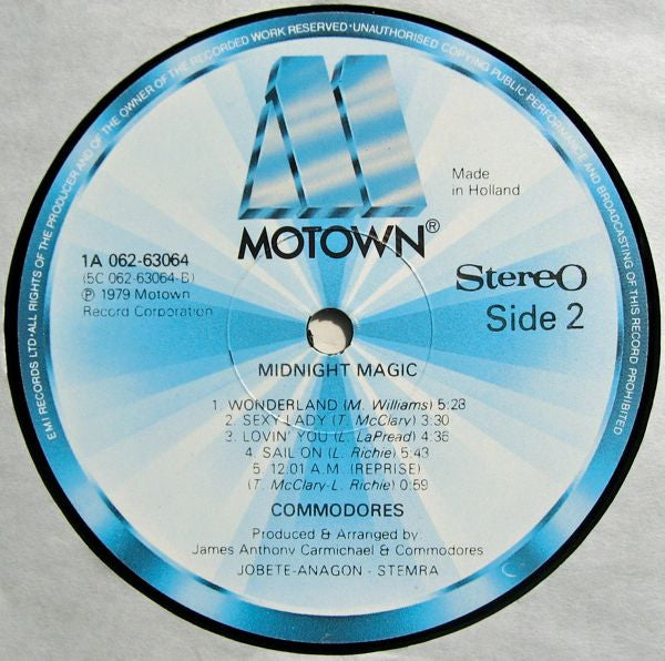Commodores : Midnight Magic (LP, Album)