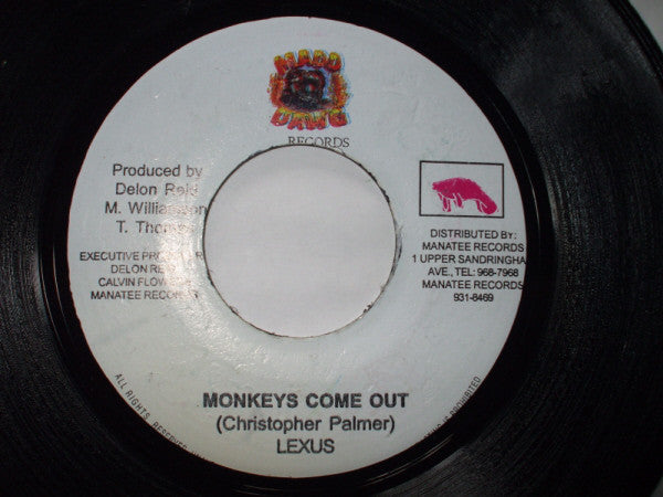 Lexxus : Monkeys Come Out (7", Single)