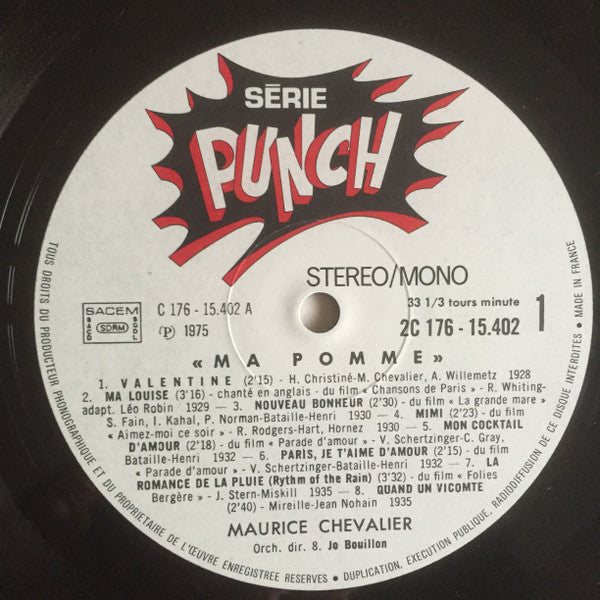 Maurice Chevalier : Ma Pomme (2xLP, Comp)