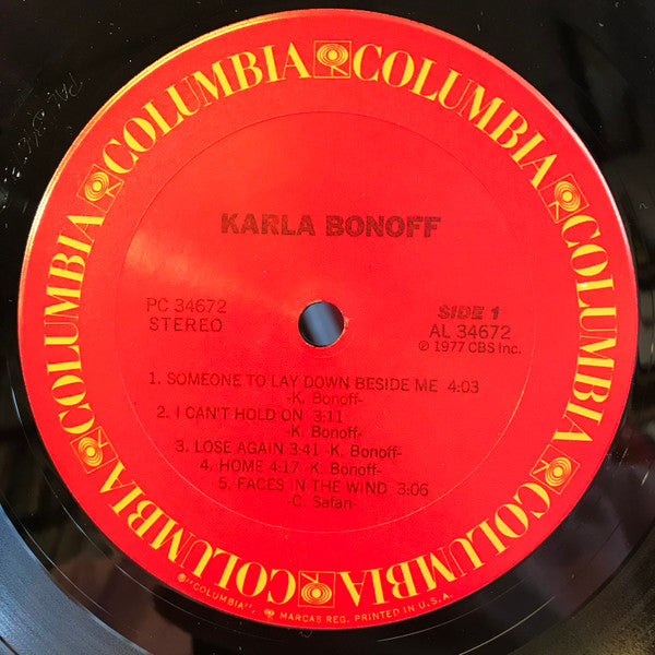 Karla Bonoff : Karla Bonoff (LP, Album)