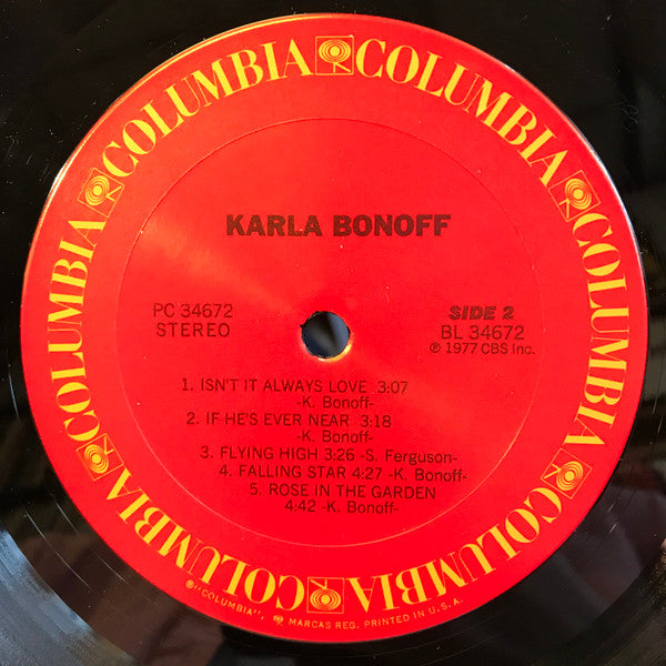 Karla Bonoff : Karla Bonoff (LP, Album)