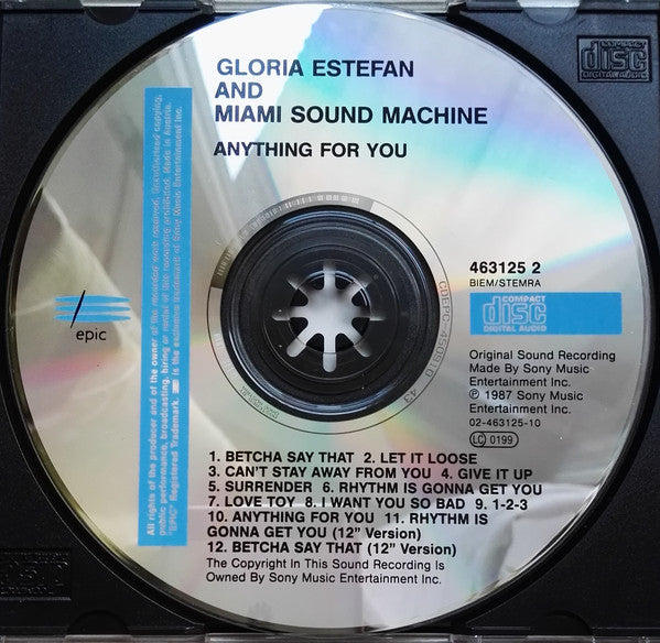 Miami Sound Machine : Anything For You (CD, Album, RE)