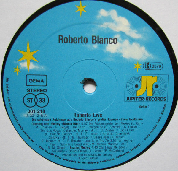 Roberto Blanco : Roberto Live (2xLP, Album)