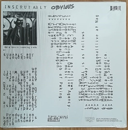 Kevin Harrison : Inscrutably Obvious (LP, Album, RE)