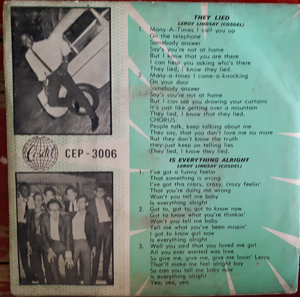 Leroy Lindsay & The Mysterians : Rhythm & Blues With Leroy Lindsay & The Mysterians (7", EP)