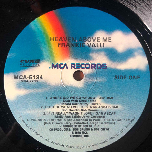 Frankie Valli : Heaven Above Me (LP, Album)