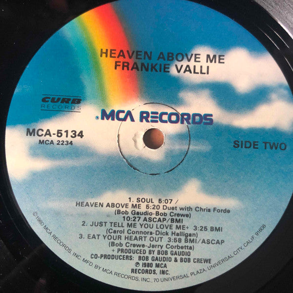 Frankie Valli : Heaven Above Me (LP, Album)