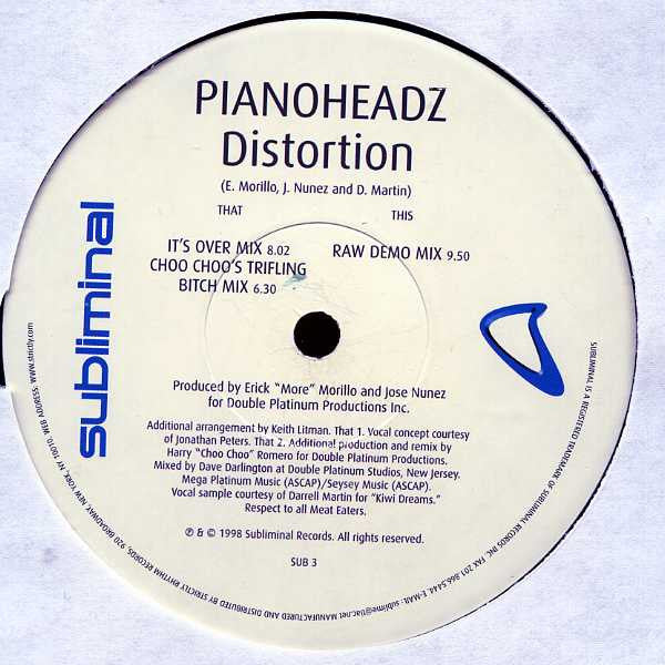 The Pianoheadz : Distortion (12")