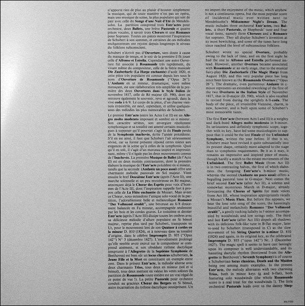 Franz Schubert - Margit Neubauer, Philharmonia Orchestra, Theodor Guschlbauer : Rosamunde (Musique De Scene) (LP)