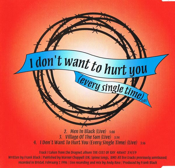 Frank Black : I Don't Want To Hurt You (Every Single Time) (CD, Maxi)