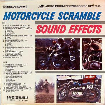 No Artist : Motorcycle Scramble Sound Effects (LP, Album)