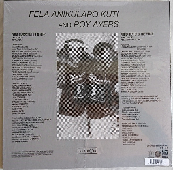 Fela Anikulapo Kuti* And Roy Ayers : Music Of Many Colours (LP, Album, RSD, Ltd, RE, Rai)