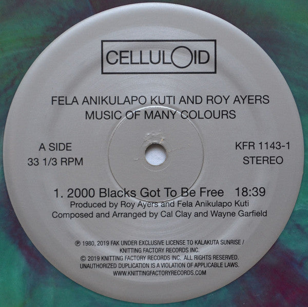 Fela Anikulapo Kuti* And Roy Ayers : Music Of Many Colours (LP, Album, RSD, Ltd, RE, Rai)
