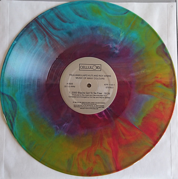 Fela Anikulapo Kuti* And Roy Ayers : Music Of Many Colours (LP, Album, RSD, Ltd, RE, Rai)