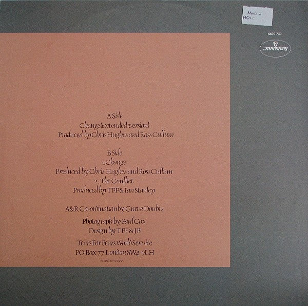 Tears For Fears : Change (12", EP)