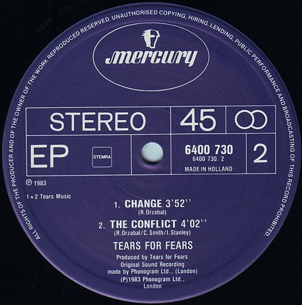 Tears For Fears : Change (12", EP)