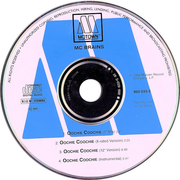MC Brains : Oochie Coochie (CD, Maxi)