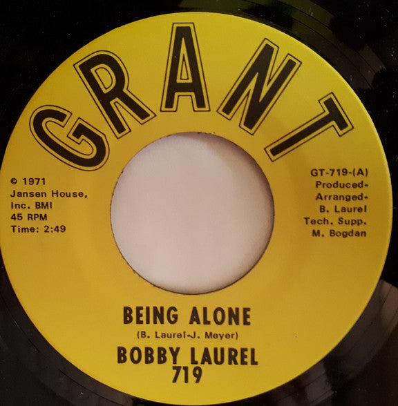 Bobby Laurel : Being Alone (7", Single)