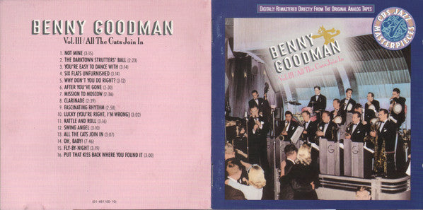 Benny Goodman : Vol. III: All The Cats Join In (CD, Comp, Mono, RM)