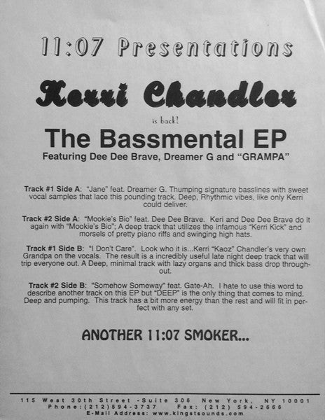 Various : Bassmental EP (12", EP)