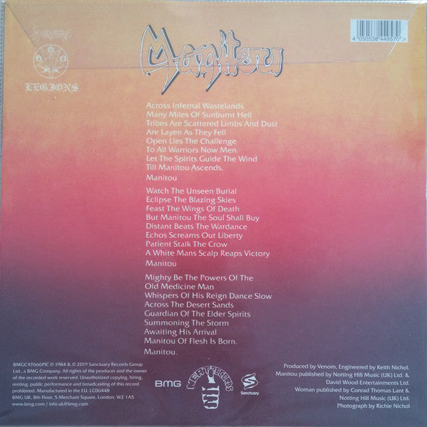Venom (8) : Manitou (7", Shape, RSD, Single, Ltd, Pic, RE)