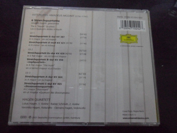 Wolfgang Amadeus Mozart, Hagen Quartett : Die "Haydn"-Quartette (3xCD)