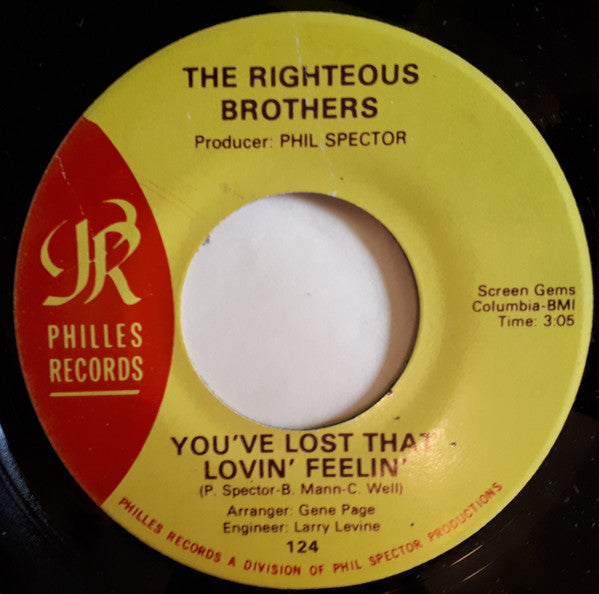 The Righteous Brothers : You've Lost That Lovin' Feelin' (7", Single)