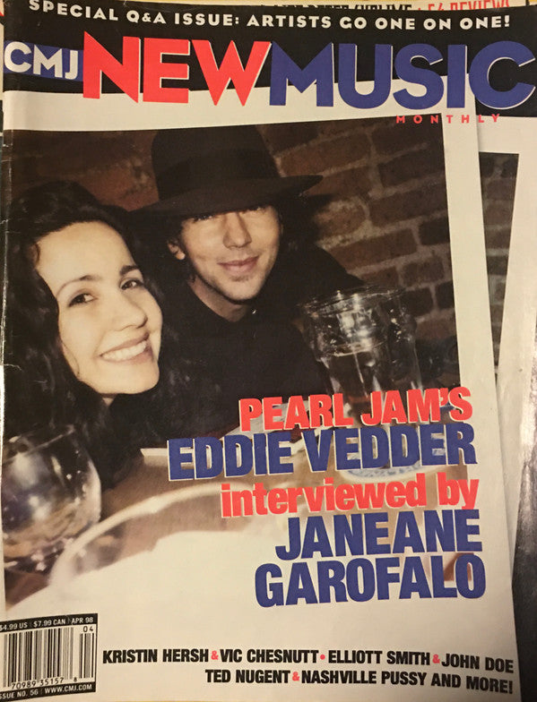 Various : CMJ New Music Monthly Volume 56 April 1998 (CD, Comp, Promo)