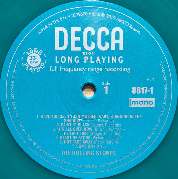 The Rolling Stones : Big Hits (High Tide And Green Grass) (LP, RSD, Comp, Mono, Ltd, RE, Gre)