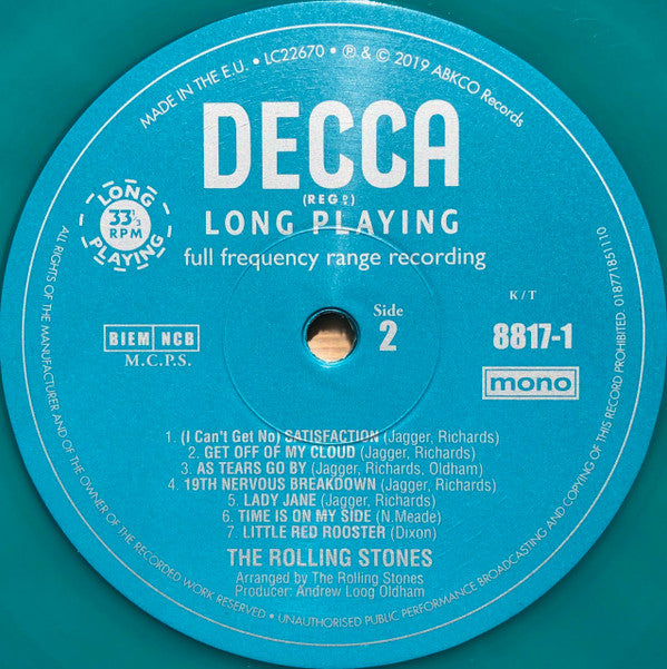 The Rolling Stones : Big Hits (High Tide And Green Grass) (LP, RSD, Comp, Mono, Ltd, RE, Gre)