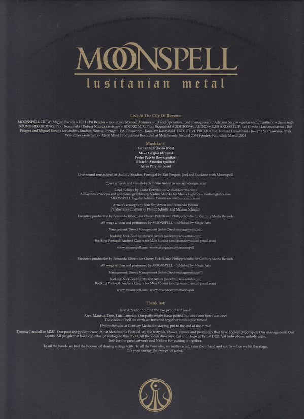 Moonspell : Lusitanian Metal (2xLP, Album, RSD, Ltd, Cle)