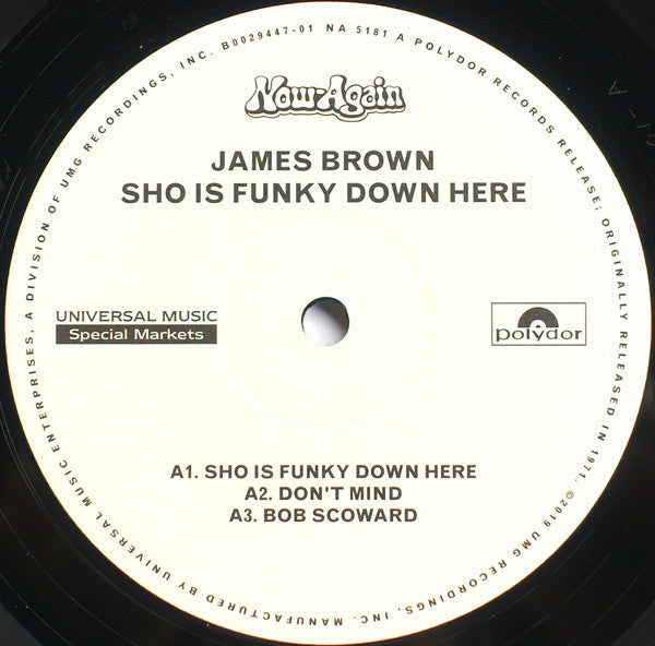 James Brown Plays And Directs The James Brown Band : Sho Is Funky Down Here (LP, Album, RSD, RE)