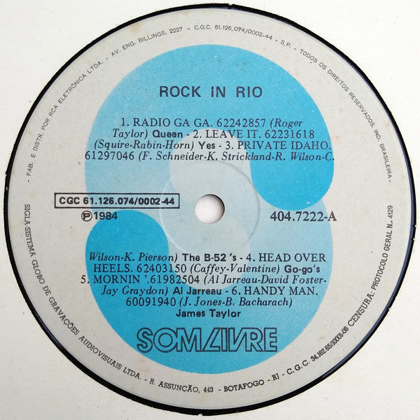 Various : Rock In Rio (Festival) (LP, Comp)