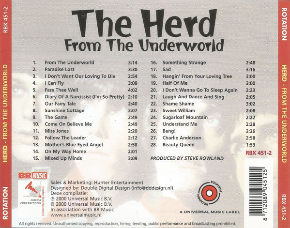 Herd : From The Underworld (CD, Comp, Mono)