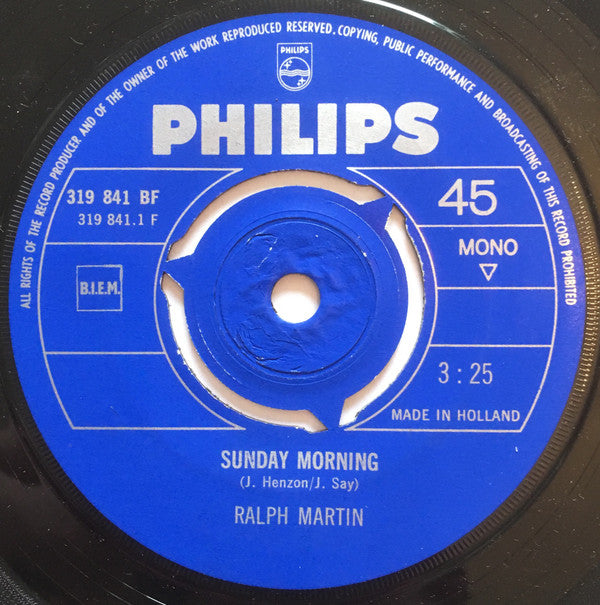 Ralph Martin (5) : Sunday Morning (7", Single)