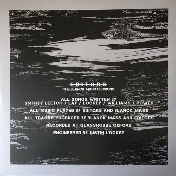 Editors : The Blanck Mass Sessions (LP, Album, RSD, Ltd, Gre)