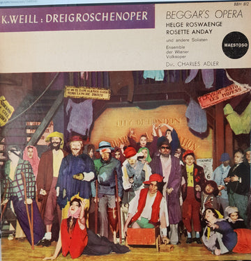 Kurt Weill - Helge Roswaenge, Rosette Anday Und Andere Solisten Das Kammer-Ensemble Der Wiener Volksoper, F. Charles Adler : Dreigroschenoper; Beggar's Opera (10", Album, Mono)