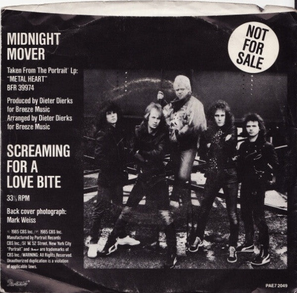 Accept : Accept This Free (7", Promo)