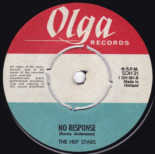 The Hep Stars : Sunny Girl C/W No Response (7", Single, 4-P)