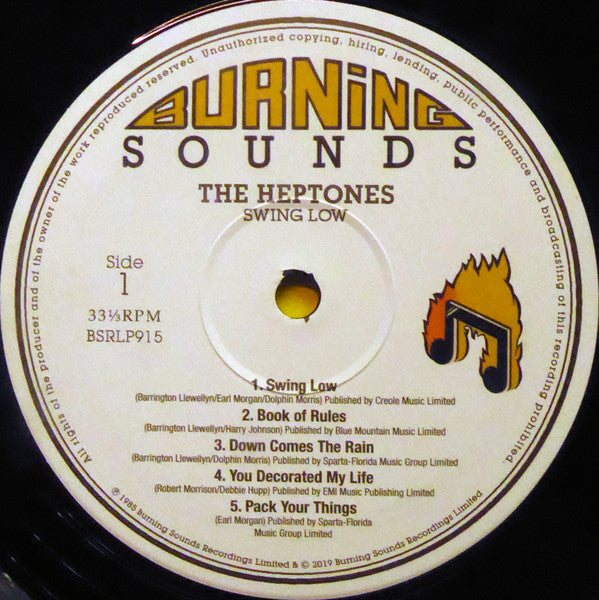 The Heptones : Swing Low   (RSD + LP, Album, RE, 180 + 12")