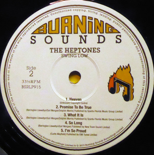 The Heptones : Swing Low   (RSD + LP, Album, RE, 180 + 12")