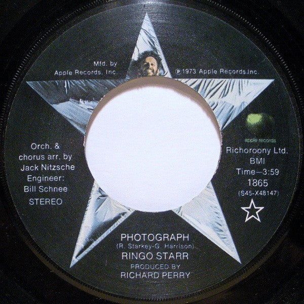 Ringo Starr : Photograph (7", Single, Jac)